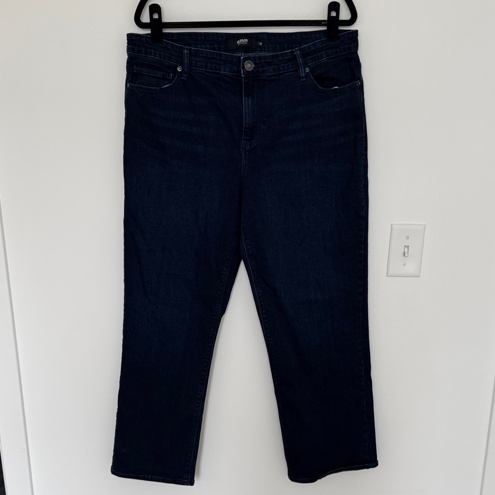 Hudson Dark Wash Straight Leg Jeans -Size 16
